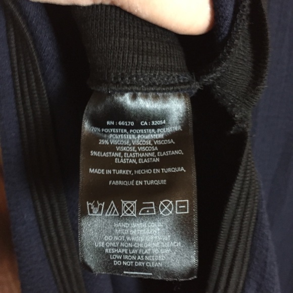 Anthro Postmark XS Navy Knit HiSlit Side MaxiDress - Picture 7 of 7